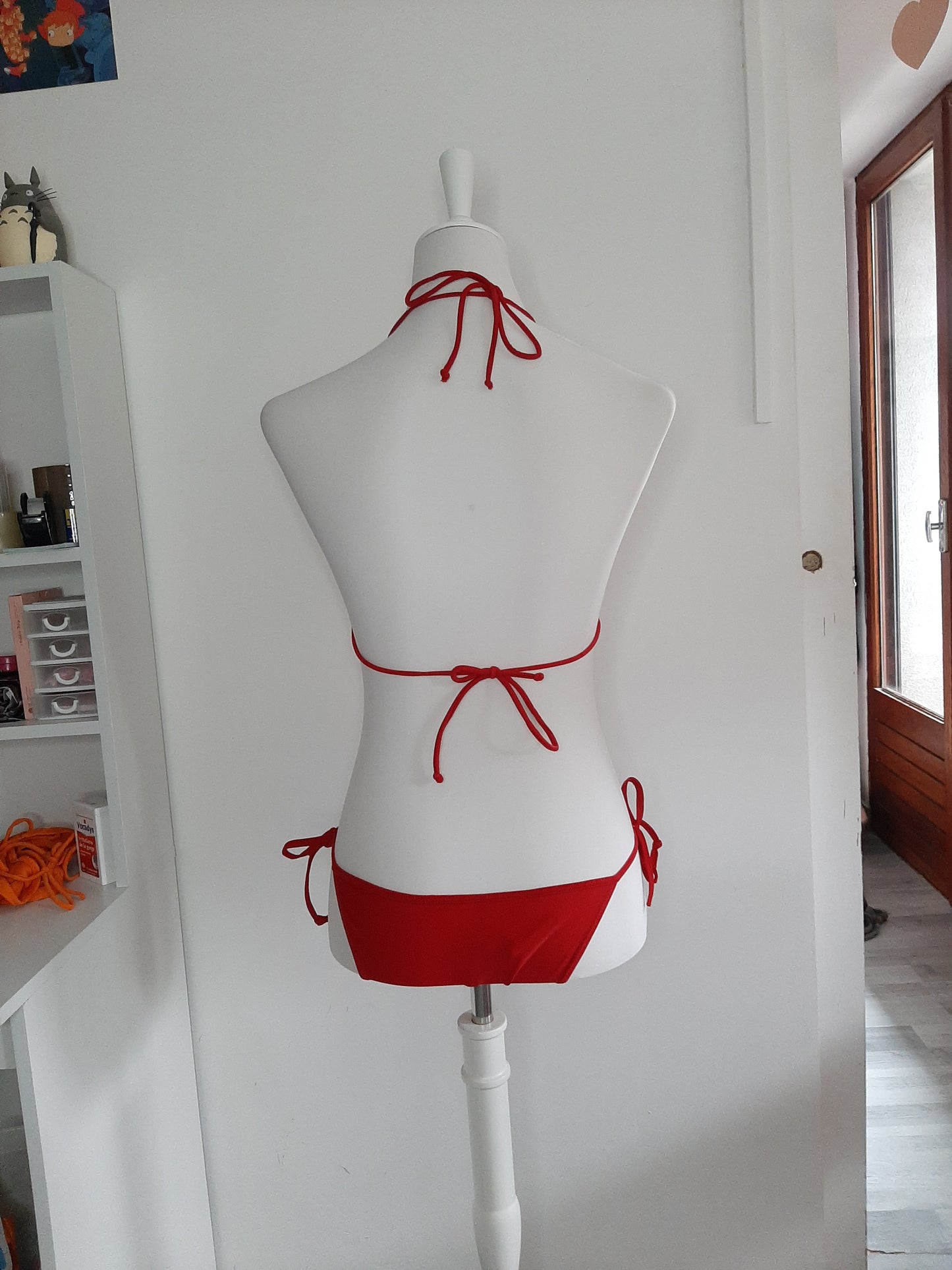 Maillot de bain 2 pièces rouge "Lorie"