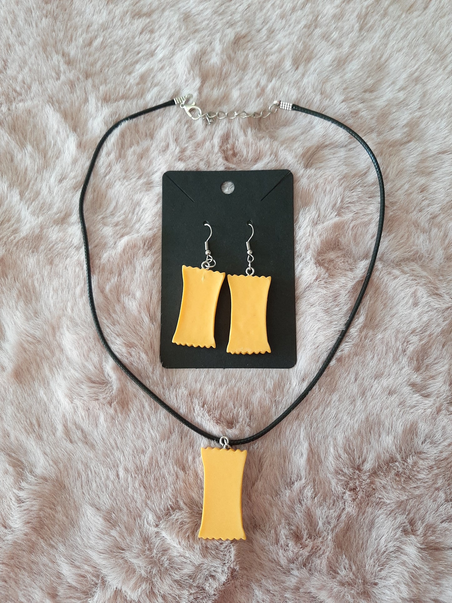 Ensemble bijoux Collier et boucles d'oreilles Twix