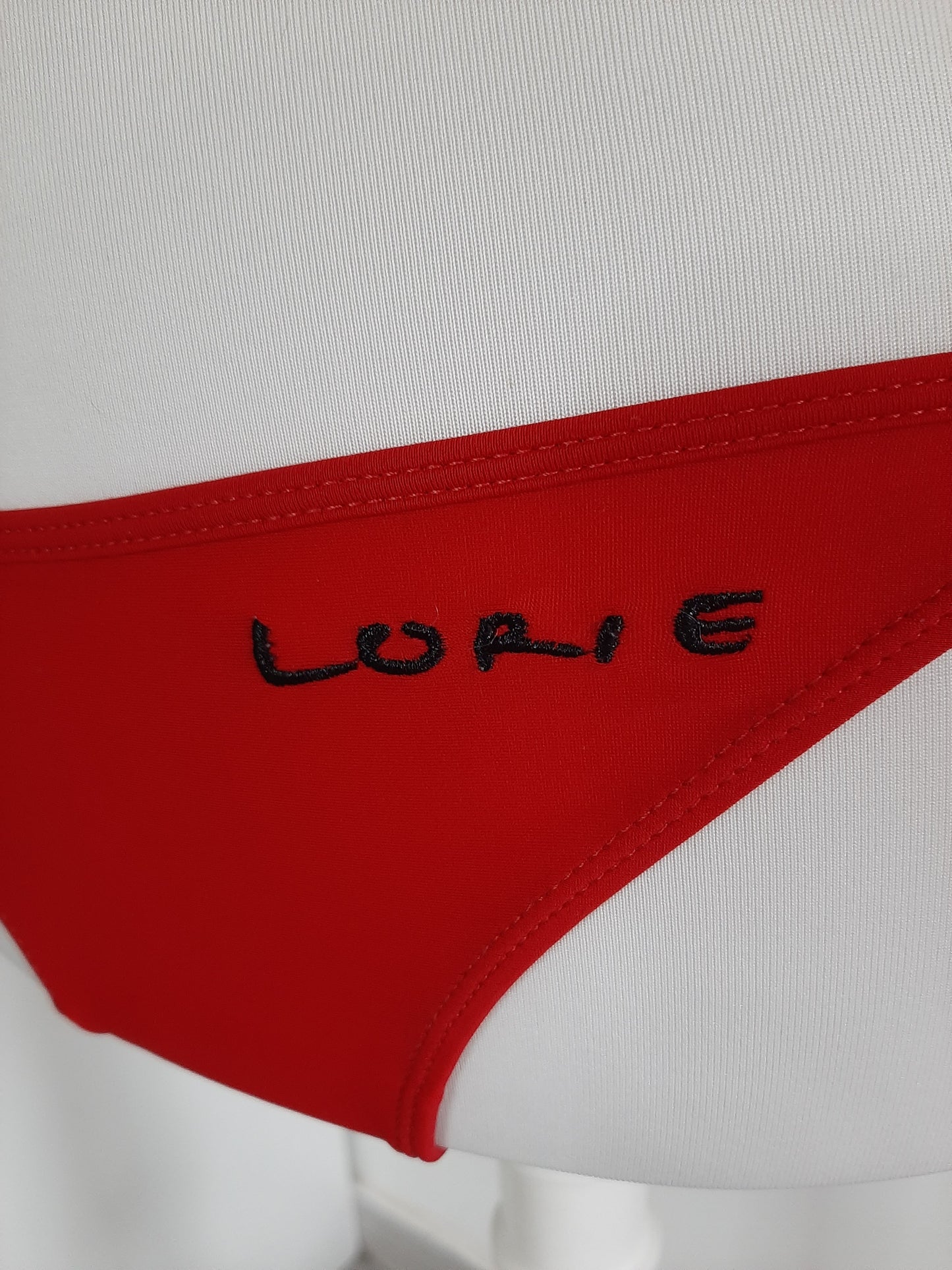 Maillot de bain 2 pièces rouge "Lorie"