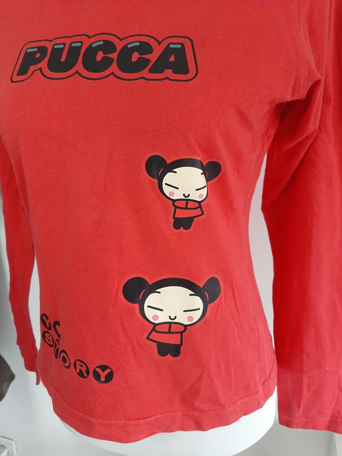 Top manche longue rouge Pucca