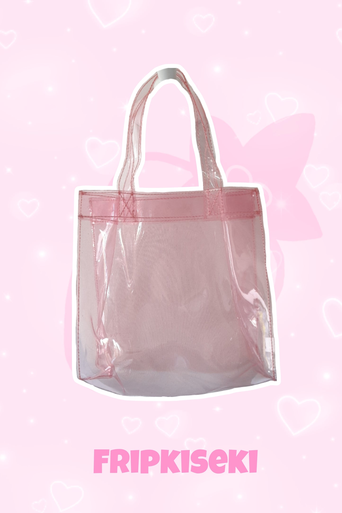 Sac transparent rose