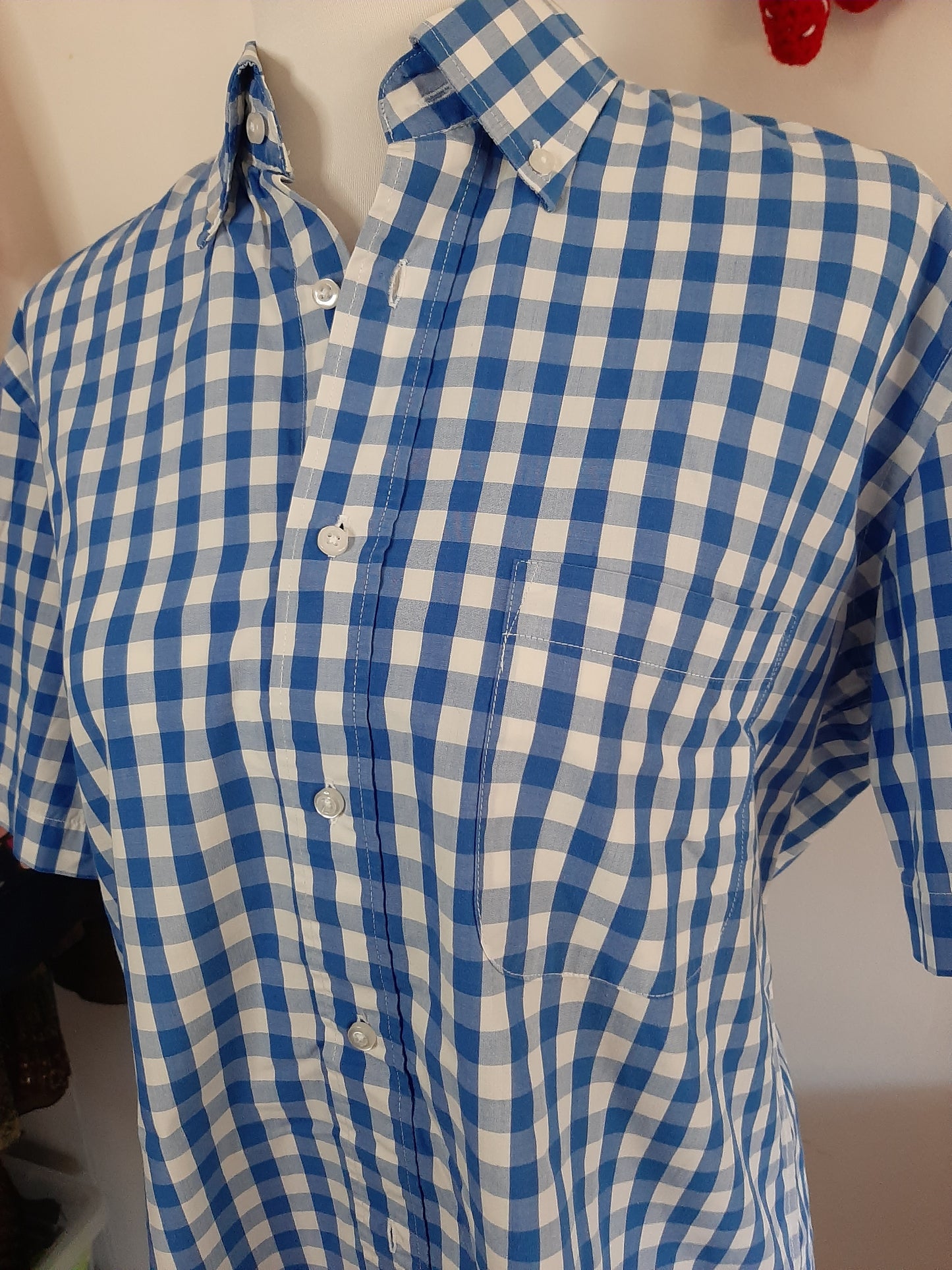 Chemise vichy bleu