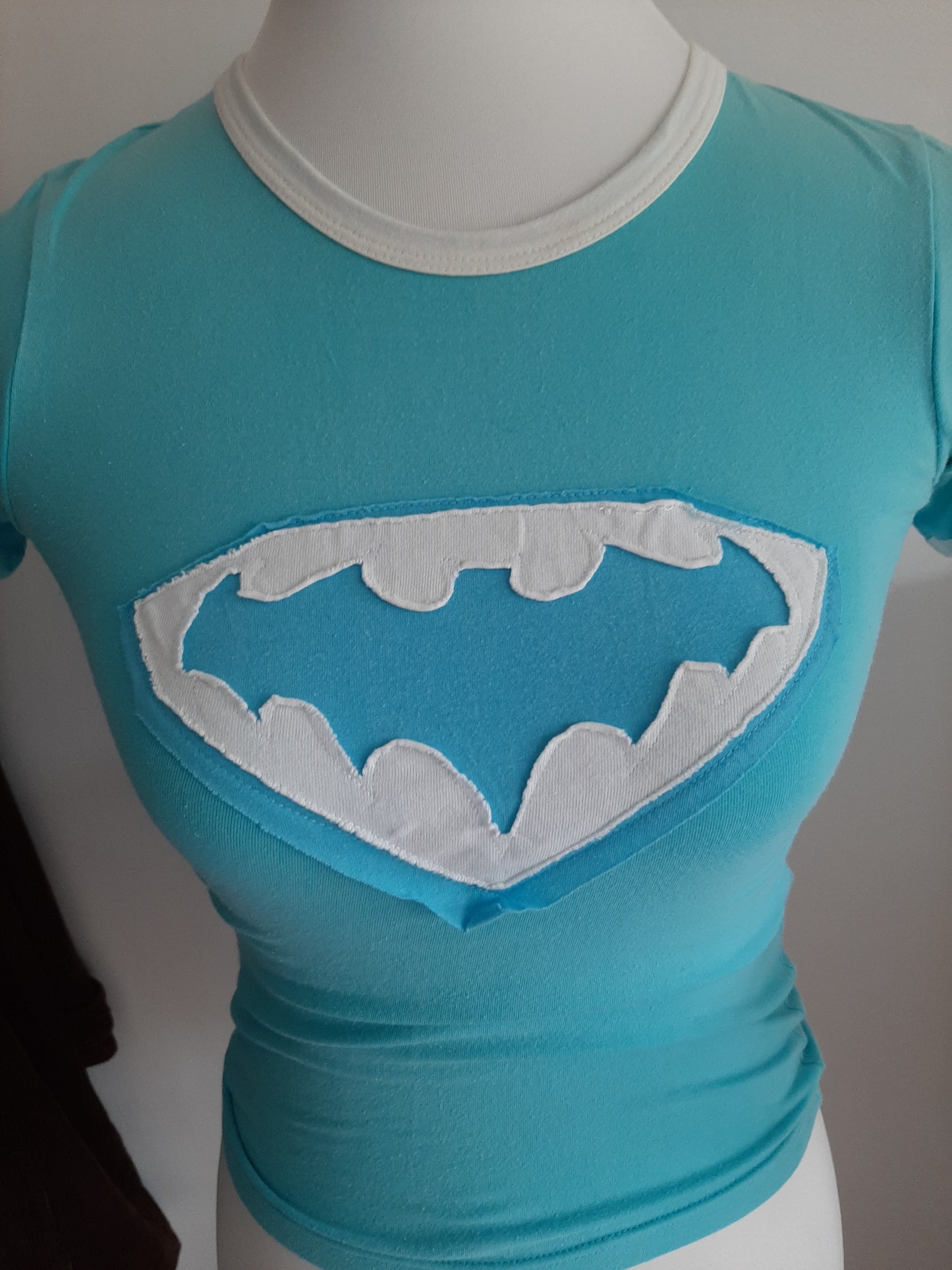 Tshirt bleu motif batman