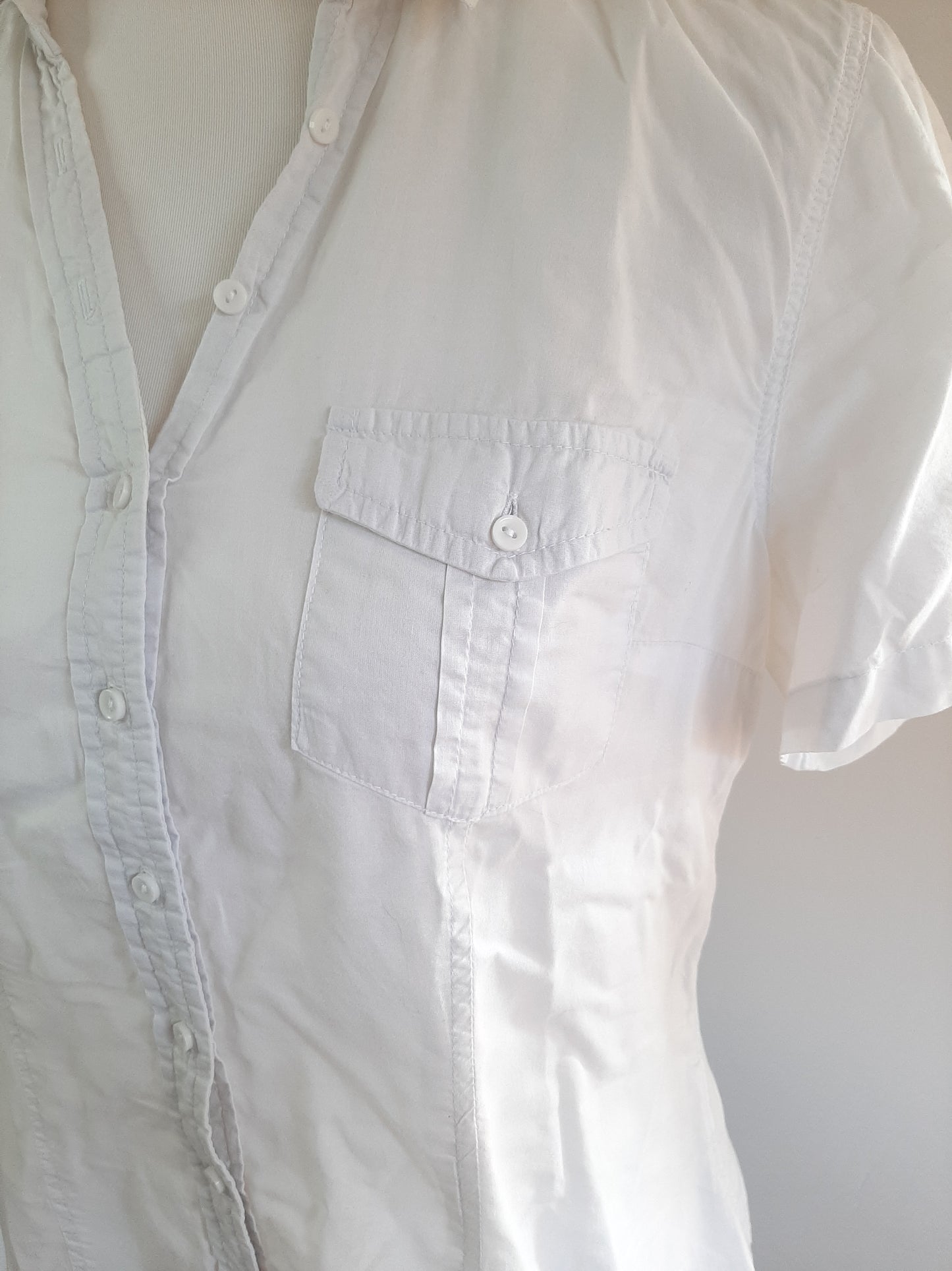 Chemise manche courte blanche