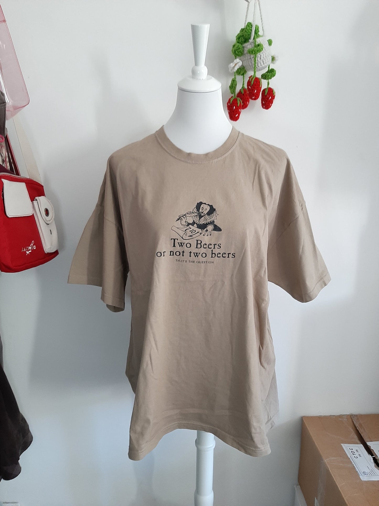 Tshirt marron humoristique Shakespeare