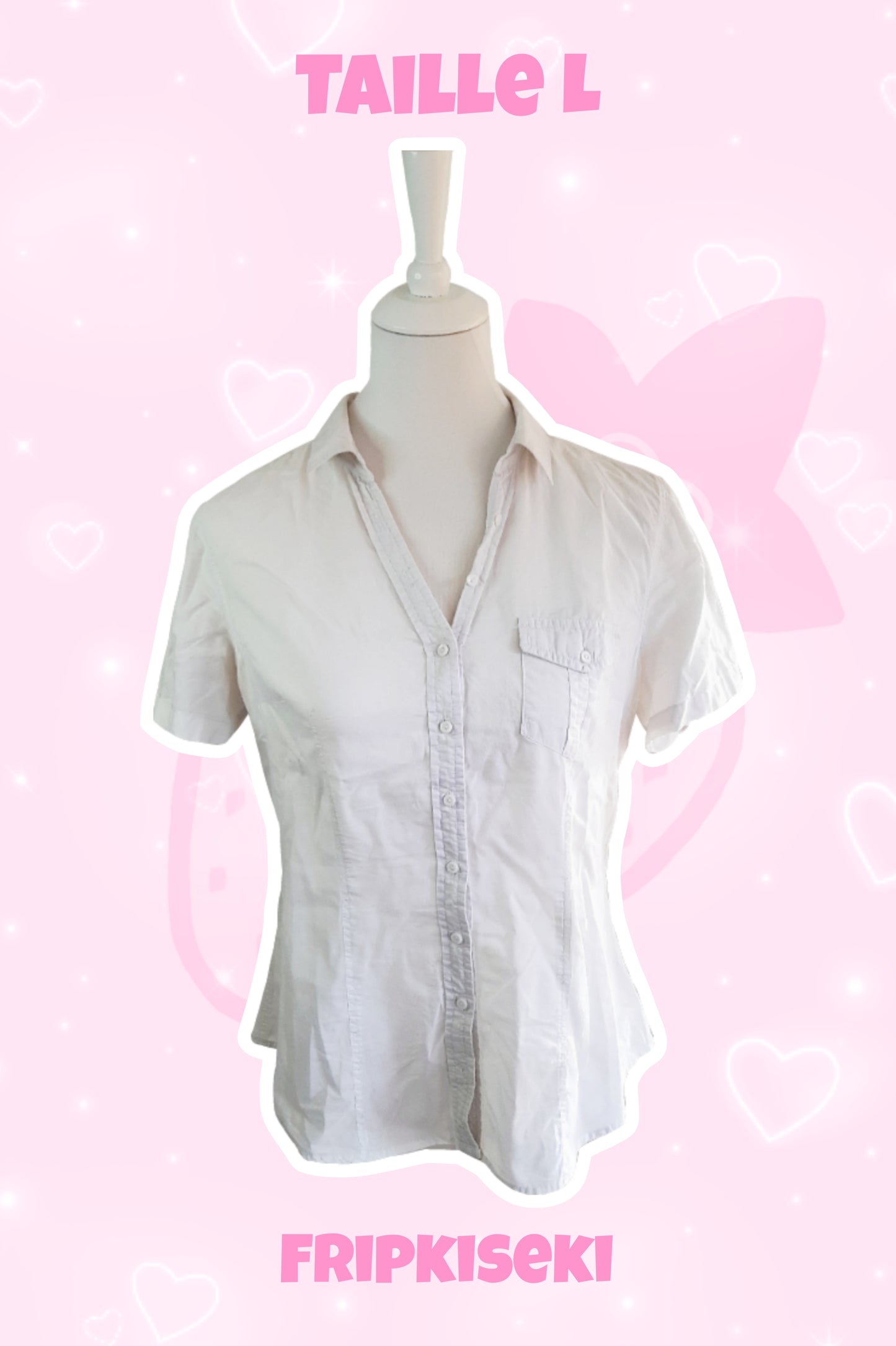 Chemise manche courte blanche